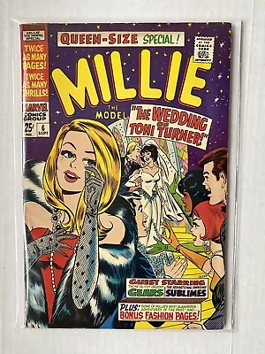 Millie The Model #6 1967 Marvel Queen-Size Special GGA Paper Dolls NICE Look • $5