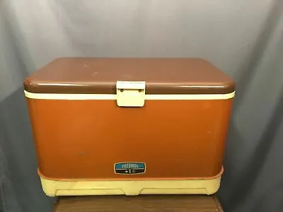 Thermos Ice Chest Vintage Cooler Rare Brown Tan Made In USA • $149.99