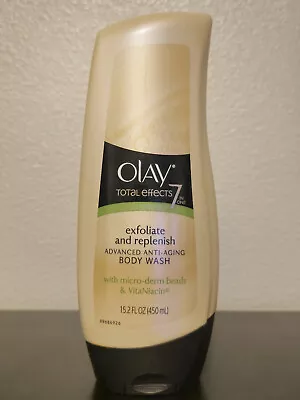 Lot Of 2 - OLAY Total Effects 7 In 1 Body Wash Exfoliate & Replenish 15.2 Oz • $69.99