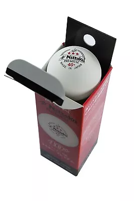 $13.90 • Buy Nittaku Premium 40+ 3 Stars Table Tennis Balls Pack Of 3 (MADE IN JAPAN)