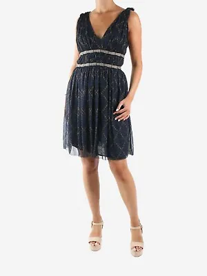 Isabel Marant Etoile Dark Blue Silk Dress. Sz. 8/36   RP$640.00 A Line • $99