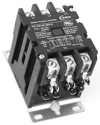 Air Conditioning CONTACTOR Definite Purpose 3 Pole FLA 40A 120V AC Coil • $27.99