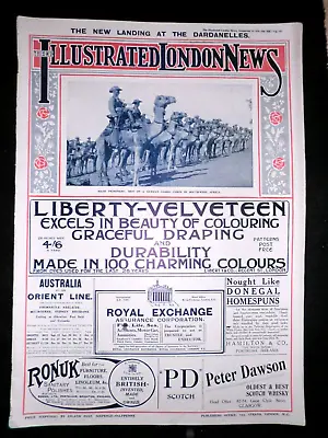 The Illustrated London News (August 21st 1915) Vintage WWI Great War Magazine • £14.99