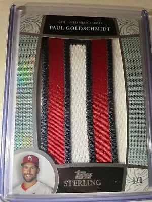 $299.99 • Buy 2023 Topps Sterling Paul Goldschmidt Game Used Letter Patch ‘O’ 1/1 Cardinals