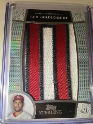 $299.99 • Buy 2023 Topps Sterling Paul Goldschmidt Game Used Letter Patch ‘O’ 1/1 Cardinals
