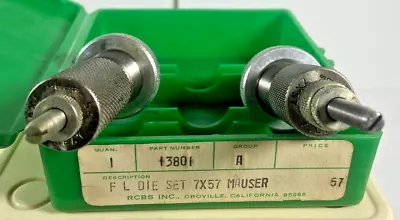 RCBS 7 X 57 MAUSER FL Reloading Die Set #13801 Full Length Dies • $40