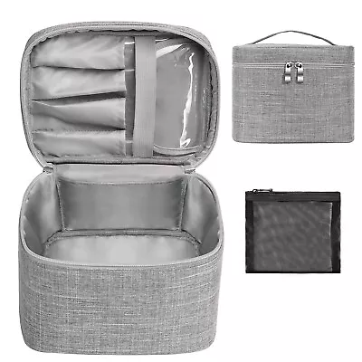 UMIA Makeup Bag Travel Cosmetic Bag Case Organizer Pouch With Mesh Bag Brush • $8