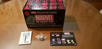 Funko Pop Collector Corps Captain Marvel Pin Mjolnir Decal And Collector Box • $10.12