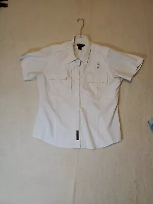 5.11 Tactical Series Uniform Shirt Women's Short Sleeve White XL Button • $16