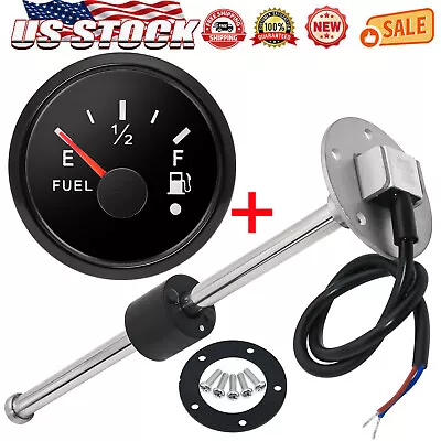 52mm Fuel Level Gauge With 150-300mm Fuel Level Sender Sensor Unit For Boat Car  • $30.25