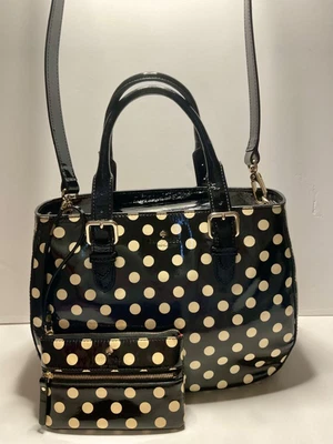 $99 • Buy Kate Spade Carlisle Street Sylvie Bag With Extra Strap & Matching Purse AS NEW
