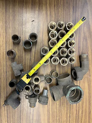 Brass Copper Pipe Fittings Mostly 1/2 Inch • $50