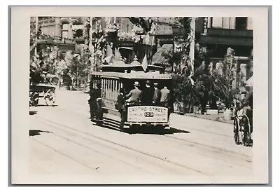 Market Street Cable Railroad Trolley SAN FRANCISCO CA Reprint Photo 1 • $5.99