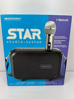 Star Audio Systems Karaoke Speaker And Wireless Mic Merkury Innovations Black • $18.19