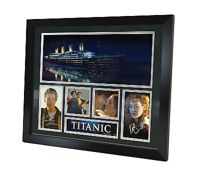 Titanic - Di Caprio - Winslet - Signed Photo Movie Memorabilia Framed + COA • $399