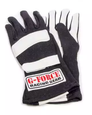 G-FORCE 4101XBK G5 RaceGrip Driving Gloves - Double Layer - Black - X-Large • $62.83