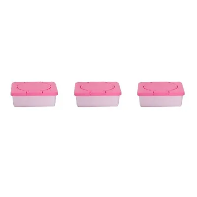 3X Dry & Wet Tissue Case Care Baby Wipes Napkin Storage Box Holder Container M1H • £14.11