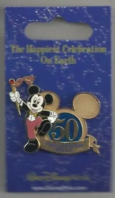 $5.49 • Buy Walt Disney World ~ 50 Years ~ Mickey Mouse Pin ~ Happiest Celebration On Earth