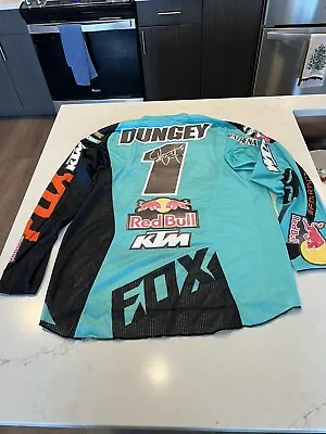 Ryan Dungey Teal Supercross Motocross Signed Fox Jersey Red Bull Race Worn AMA • $850