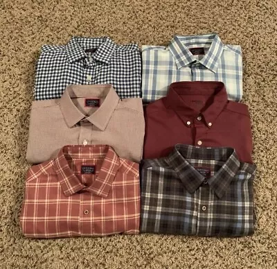 Lot Of 6 Untuckit Mens Button Up Shirts Size M Medium Long Sleeve Cotton • $119.99