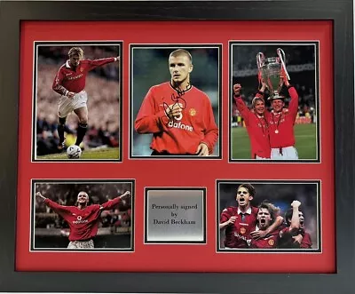 David Beckham Signed Manchester United Presentation Framed • $884.05