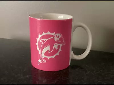 MIAMI DOLPHINS NFL Football Mug Ceramic Coffee Mug PINK Breast Cancer • $18.95