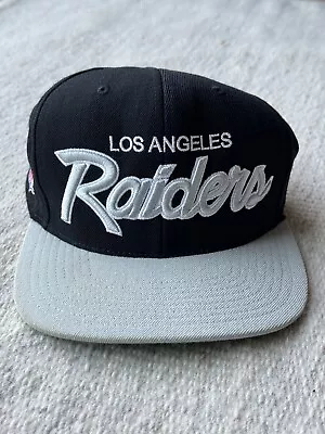 Mitchell & Ness Los Angeles Raiders Script Vintage Collection Hat SnapBack Wool • $35.32