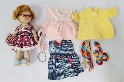 X-978 Vintage 1960's Vogue Ginny Doll Straight Leg Walker With Tagged Dress Etc • $9.99