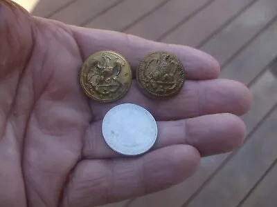 Two 1860s Antique Civil War Eagle & Anchor US Navy  Button • $25