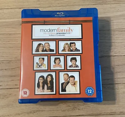 Modern Family: The Complete Seasons 1-3 (Blu-ray Disc 2014 9-Disc Set) Blu Ray • $14