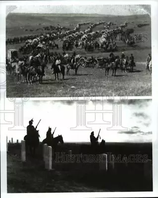 Press Photo Custer: Before And After Featured In  THE WEST  Premiers On PBS • $15.99