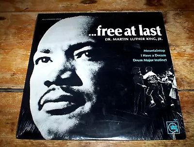 DR. MARTIN LUTHER KING ( FREE AT LAST ) SEALED Gordy Records VINYL LP • $39.95