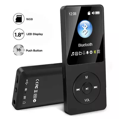 Portable Bluetooth MP3 MP4 Media Player HiFi Music Speaker FM Radio Recorder 16G • $21.99