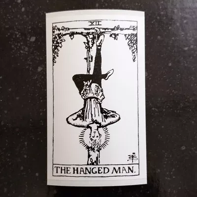 ♆ Hanged Man Tarot 4 X 2.5  Waterproof Vinyl Sticker [💪 HQ Durability!] Decal • $5.16