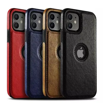 For IPhone 14 Pro Max Slim Luxury Leather Non-Slip Shockproof Vintage Case Cover • $8.99