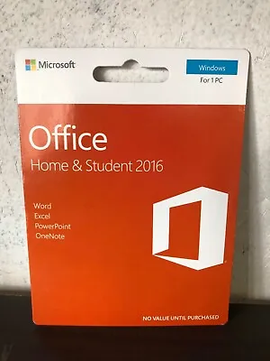 Brand New Microsoft Office Home & Student 2016 (Windows For 1 PC) PKC • $54.86