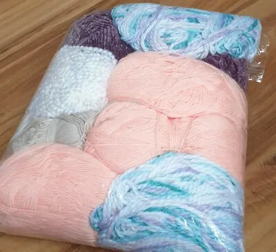 £0.99 • Buy Job Lot  Knitting Crochet Yarn  Multi Clearance Sale Mixed Bundle 800g 
