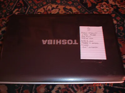 £15 • Buy Toshiba Satellite L500 3Gb Ram 40gb Disk Core 2 Duo Working But Please Read