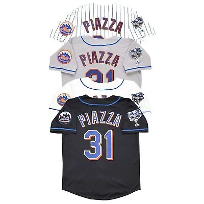Mike Piazza New York Mets 2000 World Series (Home/Road/Alt) Men's Jersey • $129.99