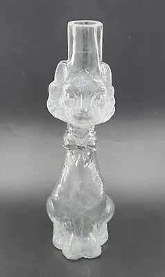 Antique Cambridge Clear Glass Cat With Bow Decanter 11.5  Tall HTF • $59.99