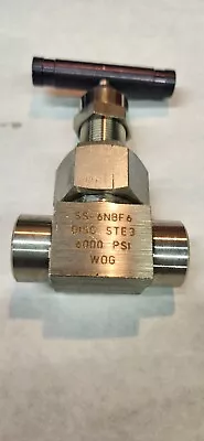 1-Whitey SS-6NBF 6  6000 PSI 3/8 NPT Valve. As Seen In Pics. • $40