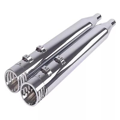 Slip On Mufflers For Harley Davidson Tri Glide Trike Models Deeper Tone Chrome • $269.99