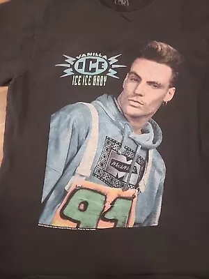 VANILLA ICE  BLACK T-Shirt Ice Ice Baby Sz M 2016 • $9.90