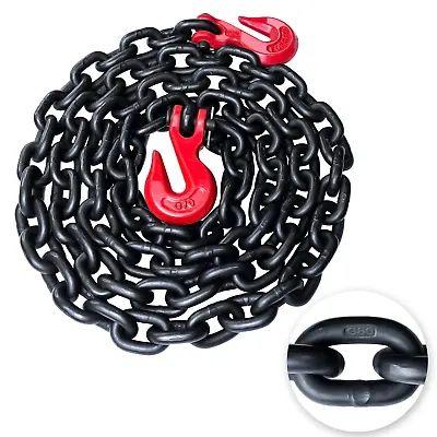 G80 Binder/Safety Chain 3/8 Inch X 10 Foot Transport Binder Chain With Clevis Gr • $77.99