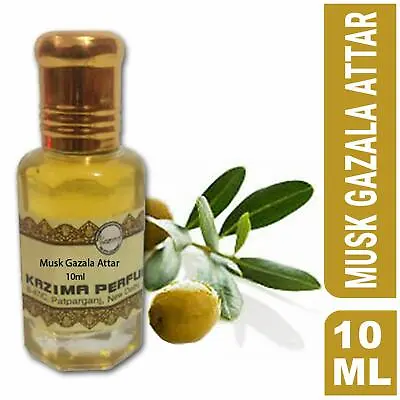 £9.42 • Buy KAZIMA Musk Gazala Attar Perfume For Unisex Pure Natural Undiluted Non-Alcoholic