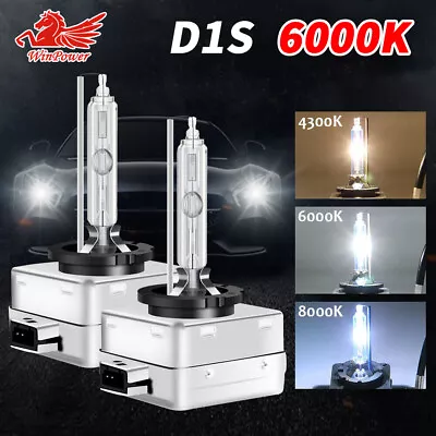 2X D1S 35W HID Xenon 6000K Lamp Headlight Bulb Compatible With 66043 66144 85410 • $23.45