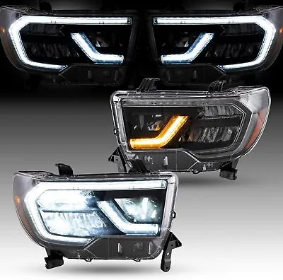 VLAND Headlights For 07-13 Toyota Tundra &08-20 Sequoia Front Lamps W/Sequential • $453