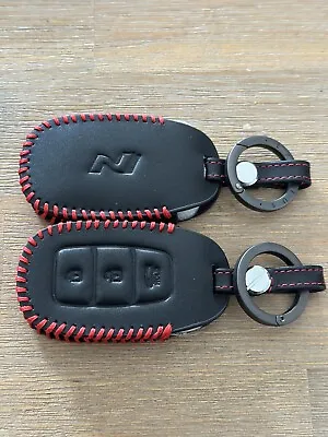 2 X Leather Key Fob Cover For Hyundai I30n Line Hatch & All N Models • $70