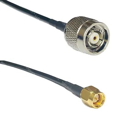 RFC100 RP-TNC MALE To SMA MALE Coax RF Cable USA-Ship Lot • $15.74