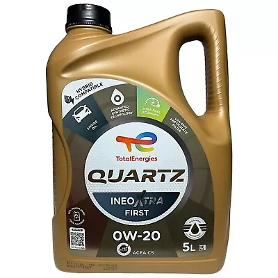 Total Quartz Ineo Xtra First 0W20 PSA 2010 Approved Engine Oil. Ineo 0W-20 5 LTR • £51.95